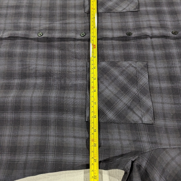 Taylor Hill x Joe's Flannel Shirt Womens Size Medium Plaid Blue Black Boyfriend - Picture 11 of 12